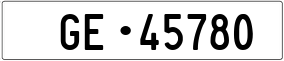 Trailer License Plate